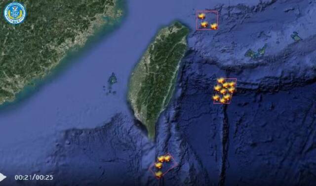 东部战区陆军、火箭军相继亮剑 台媒称11枚东风导弹落在台岛北东南海域