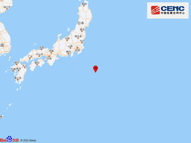 日本本州东南海域发生5.3级地震 震源深度10千米