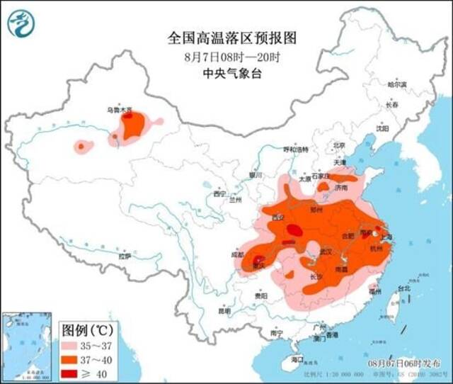 高温红色预警！湖北炎热升级，局部地区最高气温43℃以上