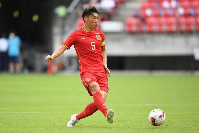 2022东亚杯第三轮，中国1:0战胜中国香港。图/视觉中国