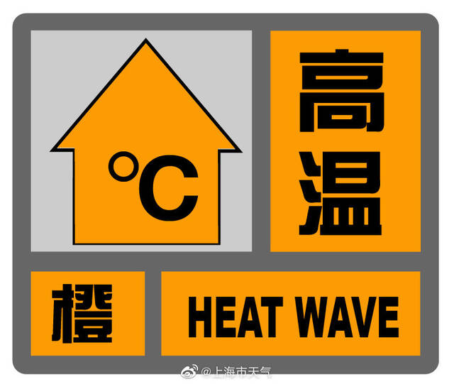 8月8日上海中心气象台发布高温橙色预警