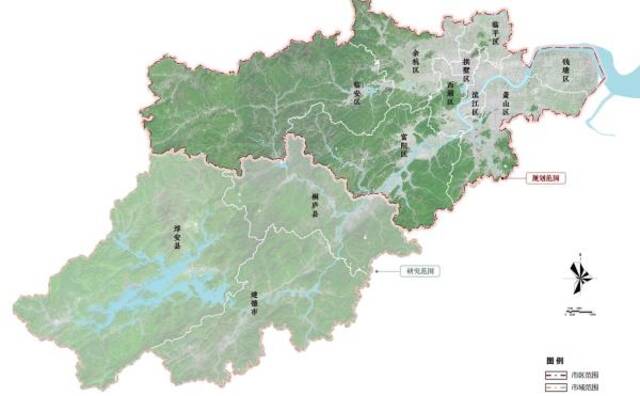 杭州市规划范围图