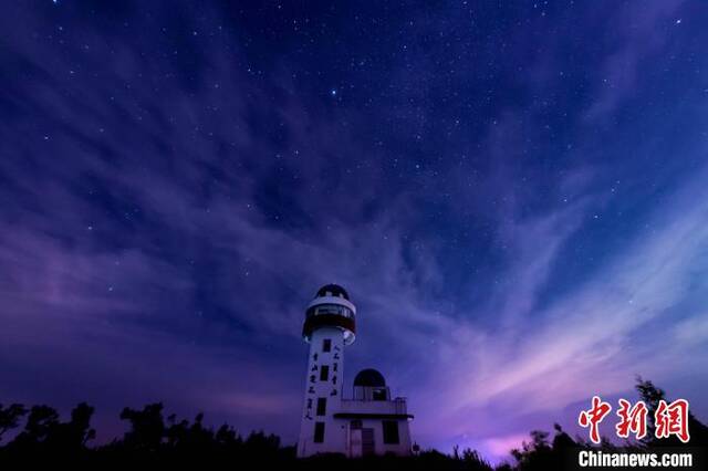 大湖乡马墘村美丽的星空，这里已成为许多星空爱好者的拍摄基地。王东明摄