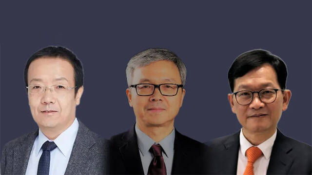 2022年未来科学大奖得主：李文辉、杨学明、莫毅明（从左至右）