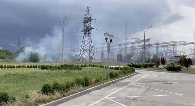 扎波罗热核电站视频截图
