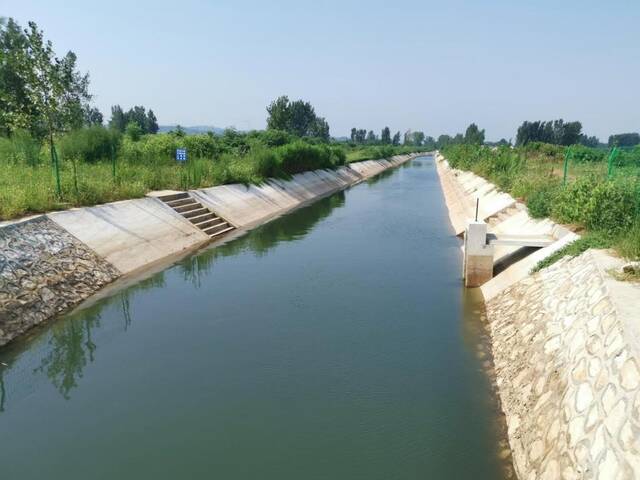 鄂北地区水资源配置工程往湖北省枣阳市调水。（受访者供图）