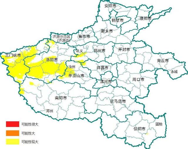 河南发布汛期地质灾害气象风险黄色预警