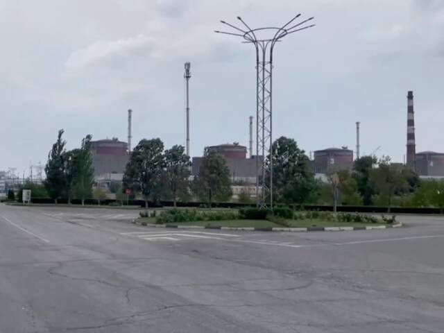 扎波罗热核电站。视频截图