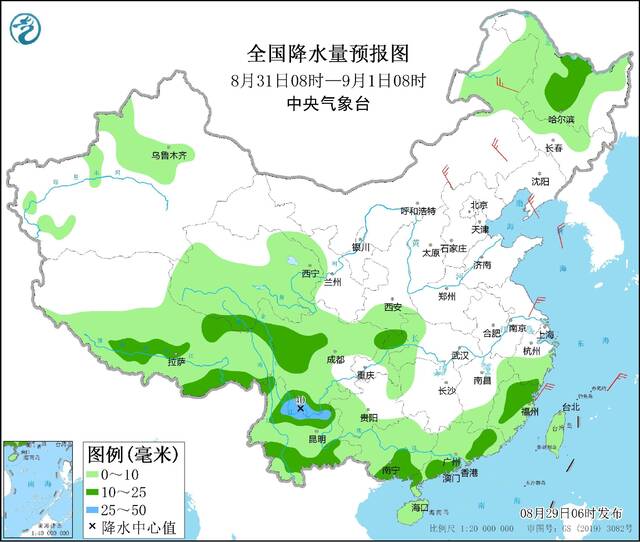 四川盆地陕西等地仍有较强降雨 江南华南等地仍有高温