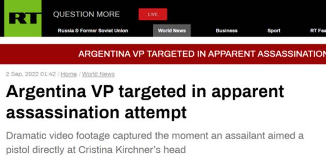 外媒：阿根廷副总统遭遇“持枪威胁” 现场一幕曝光