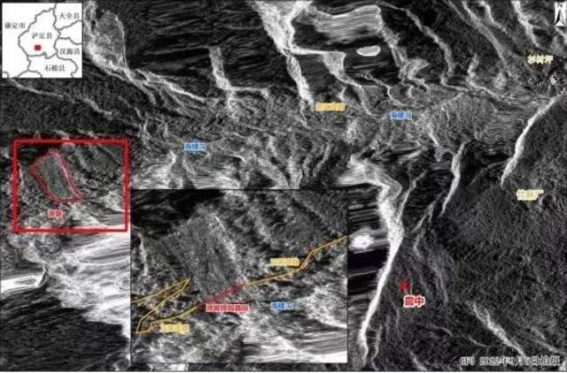 四川甘孜州泸定县6.8级地震灾后遥感影像图（2022年9月5日19时）