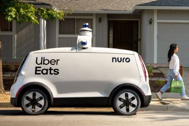 Uber与Nuro达成合作 将在加州部署无人驾驶送餐车