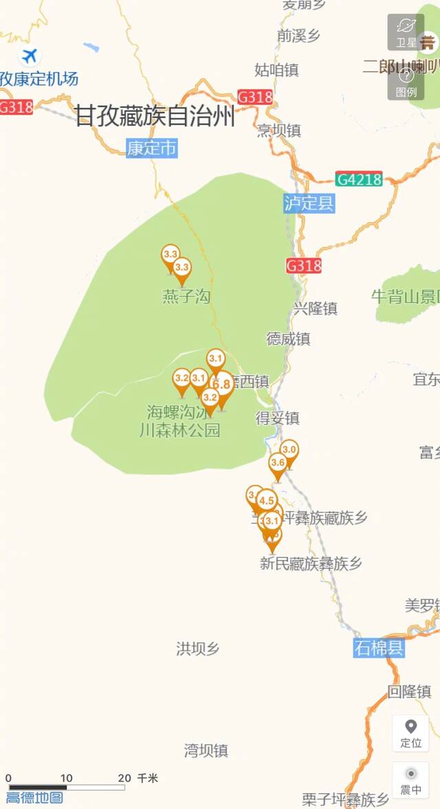 四川泸定6.8级地震：目前共记录到余震2715次