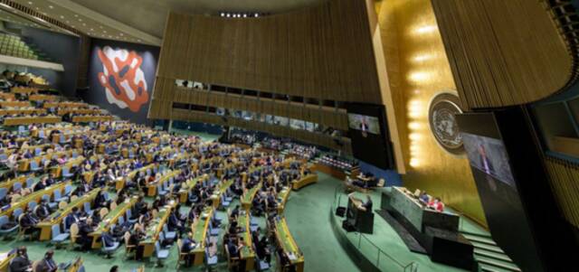 联大会场。图源：UN