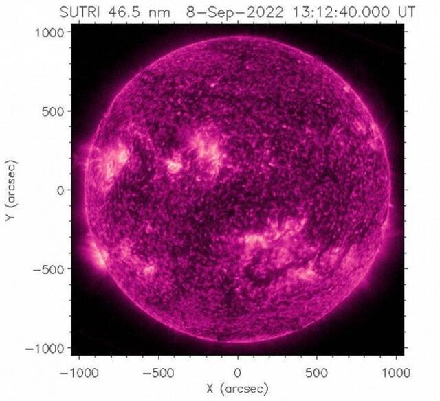 图2：9月8日观测的46.5 nm太阳图像