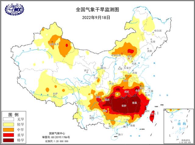 气象干旱黄色预警继续发布：湖南大部、江西大部有特旱