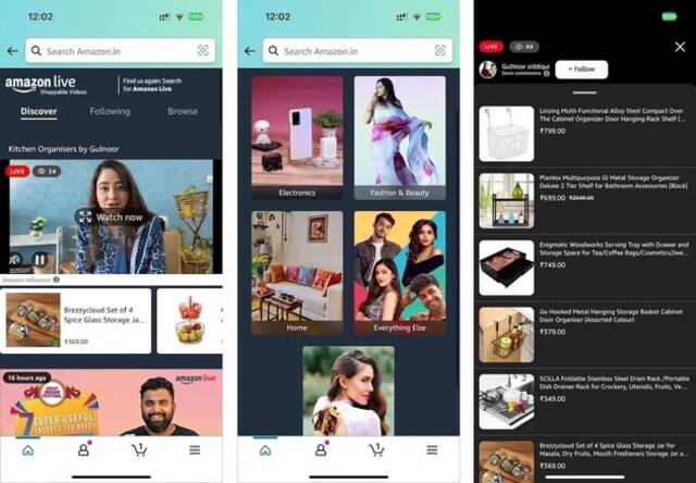 亚马逊悄然在印度推出直播带货服务Amazon Live
