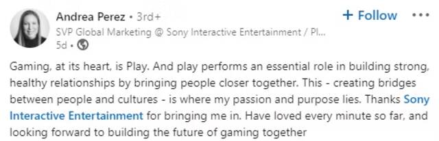 索尼聘请前耐克高管，负责PlayStation品牌的全球营销