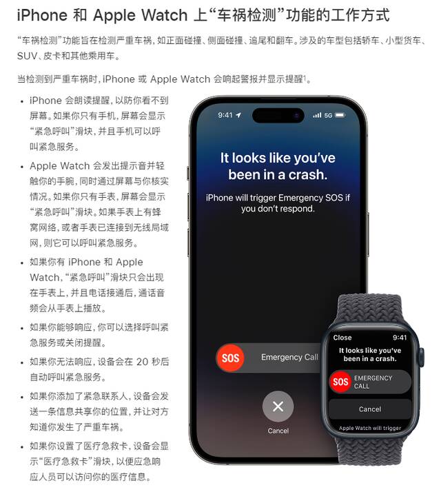 苹果高管详解iPhone 14 Pro车祸检测功能：是一套动态算法有时候故意不触发