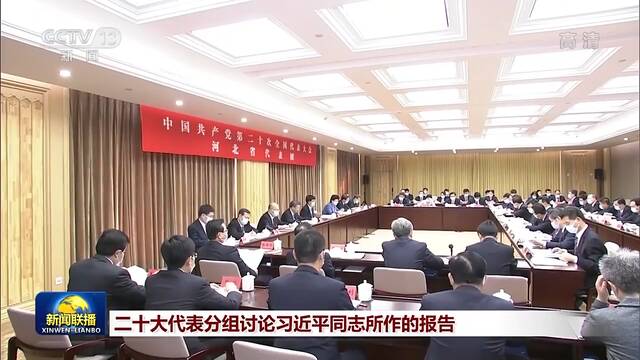 二十大代表分组讨论习近平同志所作的报告