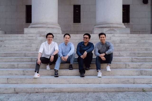 Magic Eden的核心创始团队成员（从左到右）：Jack Lu，Sidney Zhang，ZhuojieZhou和ZhuoxunYin｜li.substack.com
