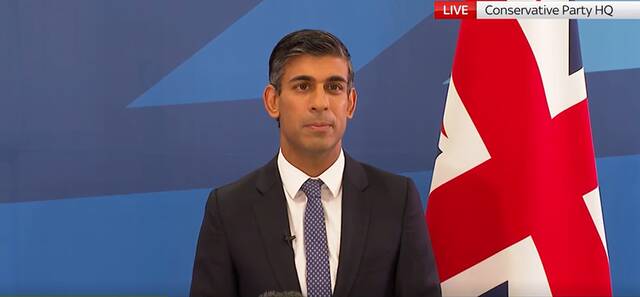 苏纳克将于25日正式就任英国首相