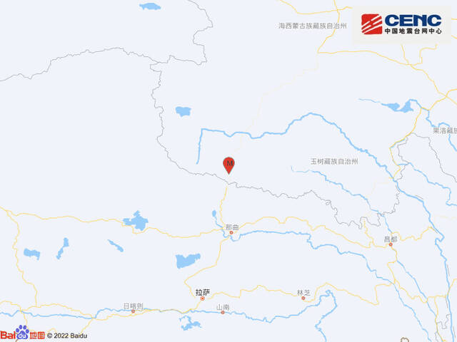 青海海西州唐古拉地区发生4.8级地震，震源深度9千米
