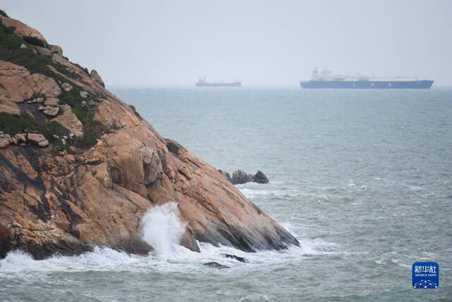 这是在广东珠海担杆岛附近海域拍摄的停泊避风的船舶（11月2日摄）。新华社记者邓华摄