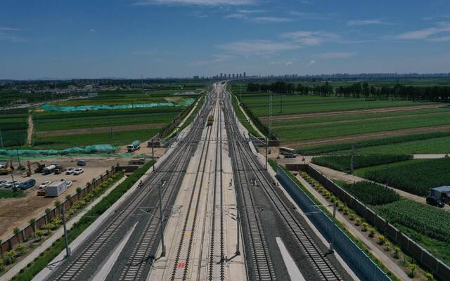 京唐城际铁路。北京市重大项目办供图