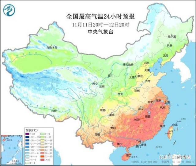 南方罕见暖热过后将迎快速降温 局地累计降温20℃！