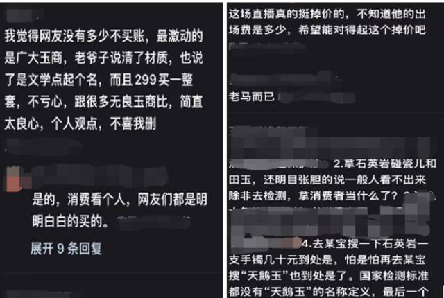 马未都带货“天鹅玉”引起网友热议。图片来源：网络截图