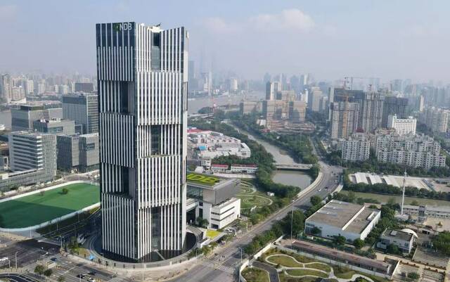 位于上海浦东新区世博园区的新开发银行总部大楼。新华社记者方喆摄