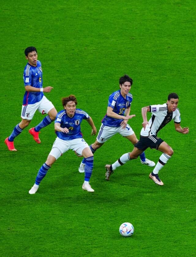 穆西亚拉在德国队对阵日本队的比赛中表现不俗图据IC photo