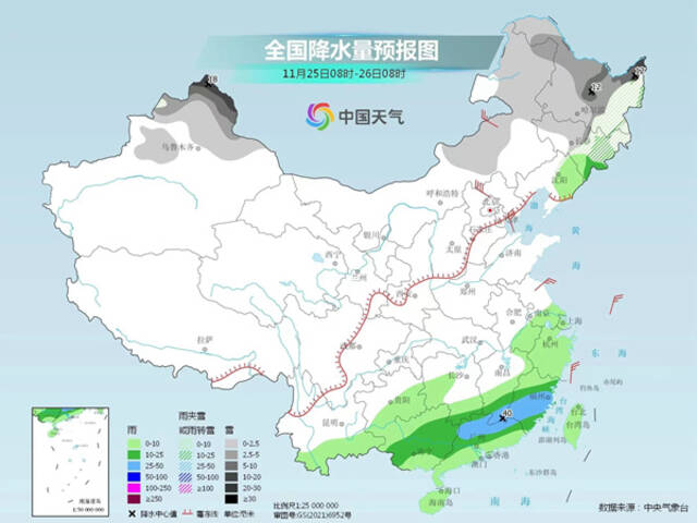 东北等地降雪增多南方阴雨持续 月底寒潮来袭