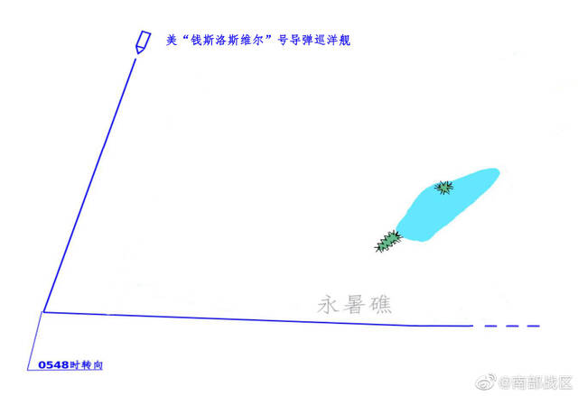 现场直击：美舰锐角拐弯 蓄意冲闯