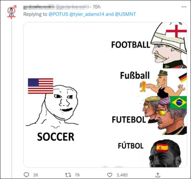 “football这个词也许对你来说太难理解了，所以这里有一些示意图片：football=foot+ball。”