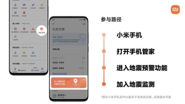 小米与减灾所共研专利公布，可基于移动终端检测地震