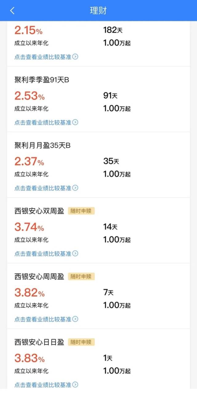 西安银行理财产品大跌逾33%？工作人员：建议再观望