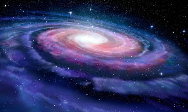 银河系外盘大部分都在振动这些波纹是由一个矮星系引起
