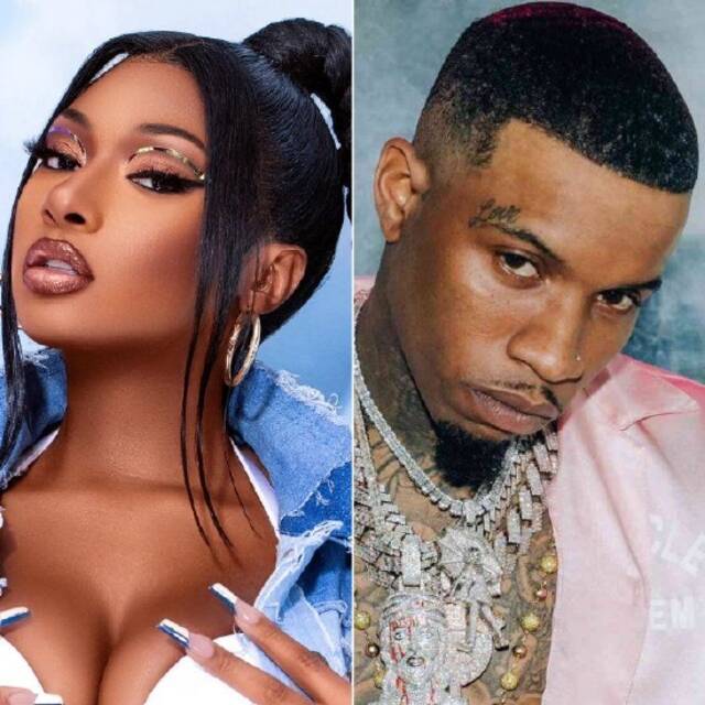 左：Megan Thee Stallion；右：Tory Lanez