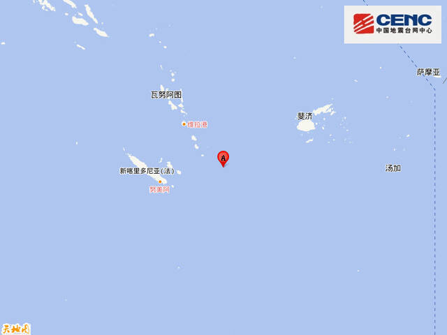 洛亚蒂群岛东南[新喀里多尼亚]附近发生6.1级左右地震