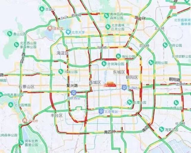 明天北京早高峰交通压力大 8：15分开始或将严重拥堵