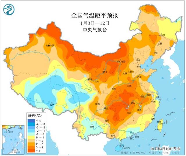 6日至9日江南华南多地最高气温可达到20℃上下