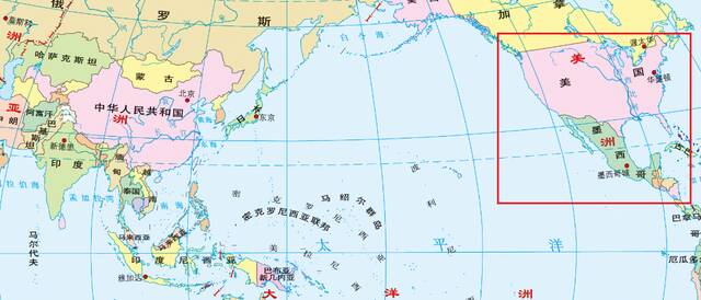 墨西哥和美国直接接壤图源国家地理信息公共服务平台“天地图”