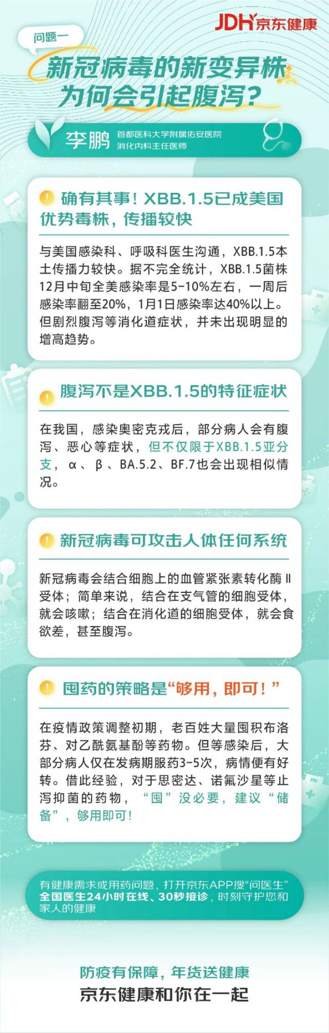 感染XBB毒株易腹泻？如何解决肠胃问题？专家说→