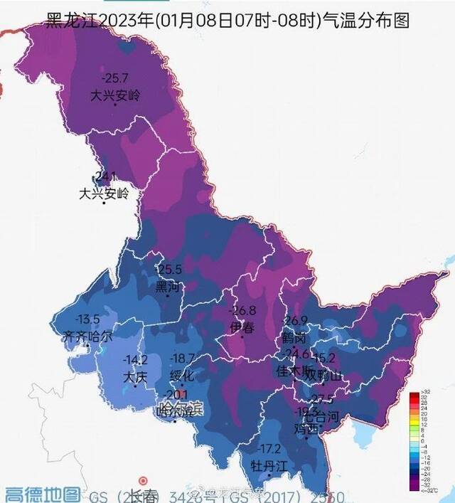 图：@龙江气象