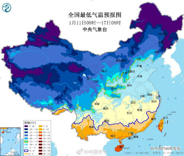 我国多地气温将暴跌20℃：