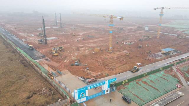 正在建设中的长沙雨花经开区“飞地园区”。（受访者供图）