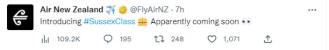 新书真实性存疑？新媒：新西兰航空否认哈里爆料内容还发文“挖苦”