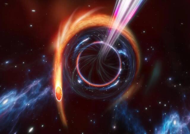 AT2022cmc：黑洞暴力撕裂恒星释放出罕见发光物质流